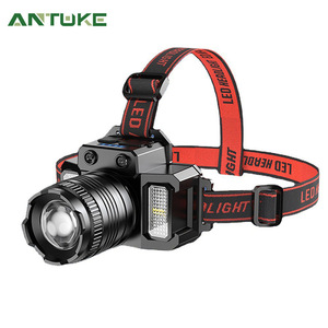 Linterna Frontal LED Antuke Recargable de 2000 mAh, Ajustable, para Ciclismo y Actividades al Aire Libre - Product Image 1