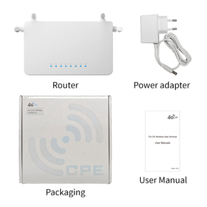 Sim 카드 슬롯 2.4 GHz가 있는 휴대용 4G 라우터, 강력한 신호, 빠른 연결 방화벽이 있는 LTE Wi-Fi 광대역 CPE 모뎀 - Product Image 3