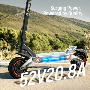 Patinete Eléctrico Plegable ZWHEEL T8-D 2026, Potente, 52V 20.8Ah, Llantas de 11 Pulgadas, Velocidad Máxima de 68 km/h, Motor de 2000W, Resistente al Agua, para Adultos - Product Image 6