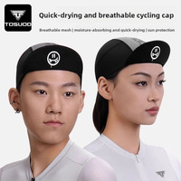 Gorra de Ciclismo TOSUOD, para Correr al Aire Libre, Absorbente de Sudor, Forro para Casco, Unisex, Protección Solar de Verano, con Visera, Poliéster y Spandex