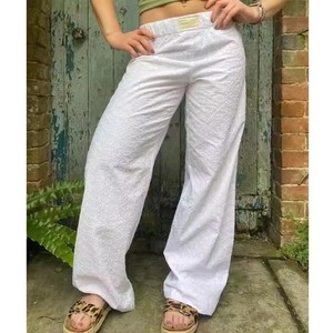 Re Mcgreen Star nuovi <span class=keywords><strong>pantaloni</strong></span> <span class=keywords><strong>lunghi</strong></span> con stampa <span class=keywords><strong>a</strong></span> <span class=keywords><strong>righe</strong></span> alla moda <span class=keywords><strong>pantaloni</strong></span> larghi da donna elasticizzati alla moda <span class=keywords><strong>pantaloni</strong></span> dritti Casual da donna - Product Image 2