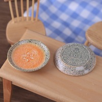 Nuevo Producto: Plato de Sandía de Resina, Accesorios de Resina DIY, Tazón de Frutas de Resina, Joyería, Imán para Refrigerador, Dijes de Resina para Decoración