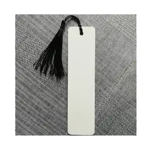 Sublimation Metal Bookmarks Aluminum Book Marks Blanks Single Double Side Heat Press Book Marks Blank With Tassels