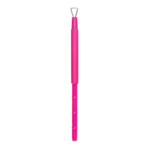 Pousse-vernis triangulaire en PVC rose, outil de nettoyage et de suppression de gel à tête unique pour manucure réutilisable - Product Image 1