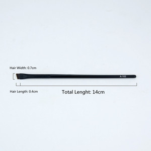 Private Label di Alta Qualità Inclinato Colorazione Ad Angolo Firm di Trucco Make Up Cosmetico Vegan Sottile Matita Linea Piatta <span class=keywords><strong>Angelo</strong></span> Eye Brow pennello - Product Image 6