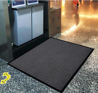 Puro de Dacron de poliéster Material de fibra de respaldo de PVC absorción de agua de entrada de puerta de piso Mat