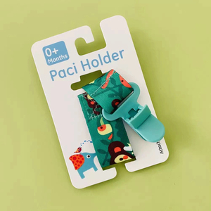 สายคล้องจุกนมหลอกเด็กทำจากใยไผ่และ PP พร้อมคลิปหนีบแบบวงกลม สำหรับเด็กอายุ 0-12 เดือน ลายพิมพ์ ปราศจากน้ำยาง - Product Image 4