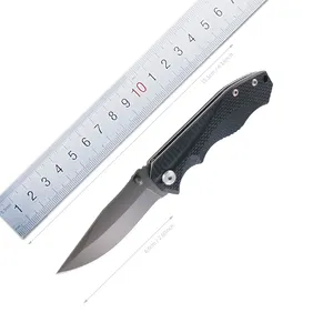 Taiwan Supplier Ti Coated 3Cr13 Steel EDC Pocket Knife 180 With G10 Handle For Outdoor Activities