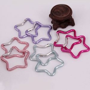 Promotional Aluminum Pentacle Durable Lightweight Clips High Quality Carabiner Star Shaped Spring <b>Snap</b> <b>Hook</b> Sports Outdoor Tool - Product Image 4