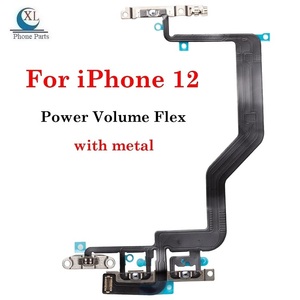 Power ON OFF nút khối lượng chuyển đổi Flex Cable Đối với <span class=keywords><strong>iPhone</strong></span> 7 8 x XR XS Max 12 13 14 Pro Max câm Key với kim loại phụ tùng thay thế - Product Image 2