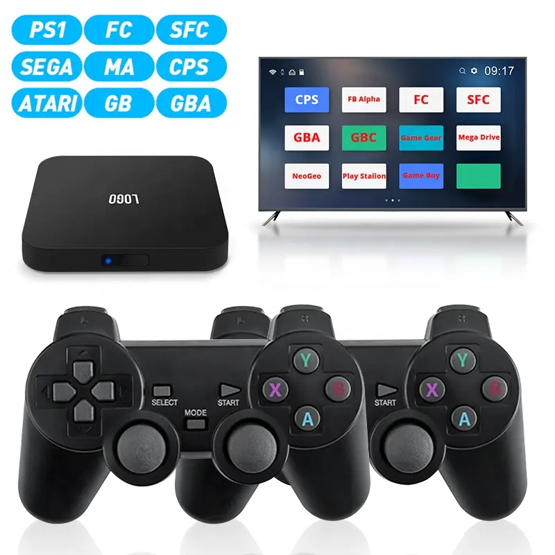 Decodificador de vídeo personalizado OEM 2 en 1, consolas de videojuegos, Tv Digital Ip, Streaming de Tv 4G, 32Gb, 5G, 128Gb, Wifi, Android, 4K, Smart Tv Box