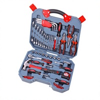 Kit d'outils de réparation automobile Xi Meng 77 pièces en acier au carbone avec mallette en plastique - Boîte à outils multifonctionnelle pour réparation de véhicules et mécanique automobile