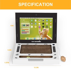 Grattoir pour chat en papier ondulé multifonctionnel, pliable, résistant à l'usure, non-muant, pour ordinateur portable, dessin animé transfrontalier - Product Image 3