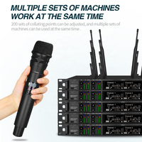 Haute qualité AD4D cardioïde micro portable UHF double canal véritable diversité système de Microphone sans fil numérique KSM9 pour Studio