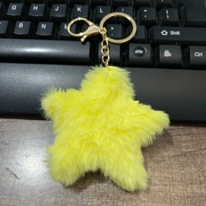 Llavero de peluche al por mayor con forma de <span class=keywords><strong>estrella</strong></span>, fibra ultrasuave sin animales, colgante para pequeños negocios, decoración con tacto de nube - Product Image 2
