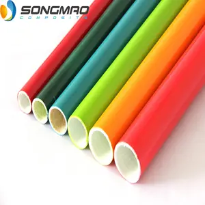 custom colored high strength reinforce fiberglass round tube frp tubes
