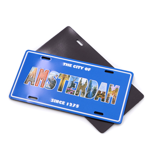 Imán de Metal con Logotipo Personalizado, Imán para Refrigerador con Diseño Personalizado, Recuerdo Turístico, Tamaño Mediano, Placa Magnética con Diseño de Matrícula - Product Image 2