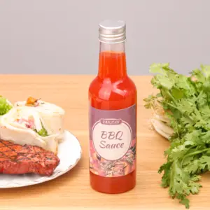 Food Grade Clear Plastic Squeeze Bottle for Sauce Chili Honey Drinking 2oz 3oz 5oz Recycled PET Plastic Wine Bottle