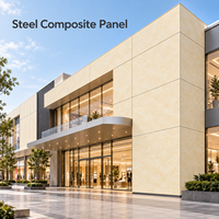 Panneau composite en acier de couleur personnalisée 4x8 pieds pour les façades de bâtiments commerciaux