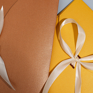 Sobre de papel perlado con lazo, cinta y lazo de lazo estilo occidental engrosado para embalaje de bragas, caja de regalo - Product Image 2
