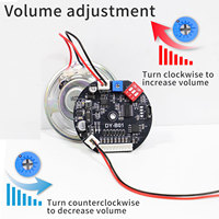 DY-B01 Lecteur MP3 vocal 5-35VDC déclenché par un signal de commutation, carte de circuit imprimé de qualité industrielle, haut-parleur audio