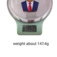 Pièce de monnaie en cuivre colorée personnalisée de 5 oz, buste de personnage politique américain, sculpture en relief 3D, décoration de bureau, cadeau de collection