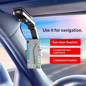 Hot Sale Universal Phone Holder Car Mirror Visor Phone Bracket CellPhone Stand Sun Visor <b>Mount</b> Phone Holder for Car - Product Image 4