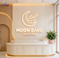 Enseigne en acrylique rétroéclairée par LED 3D personnalisée, compatible Homekit, à brancher sur le mur, décoration intérieure pour bureaux, hôtels, magasins