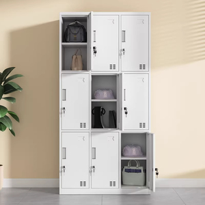 <span class=keywords><strong>Taquilla</strong></span> Metálica de 3 Puertas, Estilo Industrial, para Gimnasio, Escuela, Guardarropa Metálico, Armario de Acero para Ropa - Product Image 4