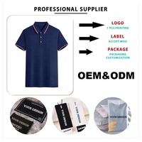 Kaus Polo Golf Vintage pria, kerah bordir US harga rendah desain kosong gaya kasual lengan pendek