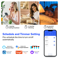 UBARO WiFi Interruptor Táctil Inteligente de 1 Canal, Enchufe de Pared Universal, Control Remoto por App Tuya Smart Life, Control por Voz