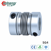 Accouplement à soufflet en acier inoxydable SG4 de qualité supérieure, type à serrage sans jeu, moyeu en aluminium haute rigidité pour machines lourdes
