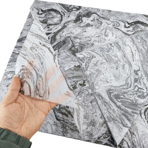 Papel de Seda para Envolver con Logotipo Personalizado, Papel de Seda con Logotipo de Marca Personalizado, Papel de Seda Amarillo Marmoleado para Empaque de Ropa - Product Image 2