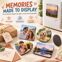 Autocollants aimantés pour réfrigérateur personnalisés avec photo, impression couleur intégrale pour la décoration du réfrigérateur, cadeaux et souvenirs
