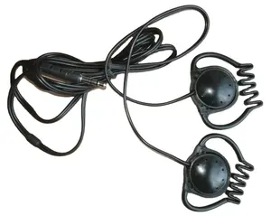 3,5mm Stereo-Ohr haken Kopfhörer Kabel gebundener Clip- On-Kopfhörer Kopfhörer-Reiseleiter Kopfhörer-Ohr haken