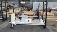 Equipo de Pilates Reformer de Aleación de Aluminio para Estudio, Pilates Reformer V2 Maximum Plus con Media Torre Trampolín Merri Thew Maxs