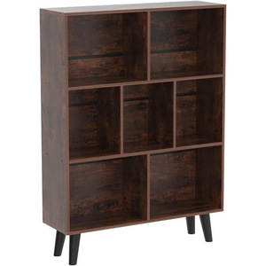 Wooden bookshelf <b>storage</b> rack, multi-tiered open shelving, study/office bookcase, multi-tiered <b>file</b> organizer. - Product Image 3