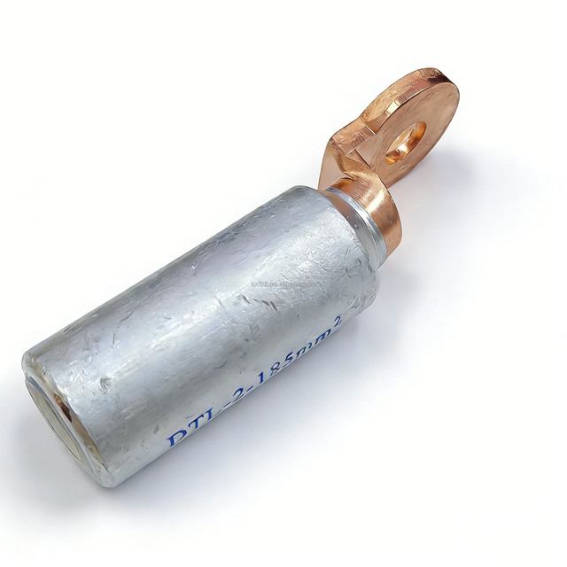 DTL-2-185mm² Factory Outlet Copper-Aluminum Terminals Bimetallic Cable Crimp Lugs Connectors for Various Wiring Applications