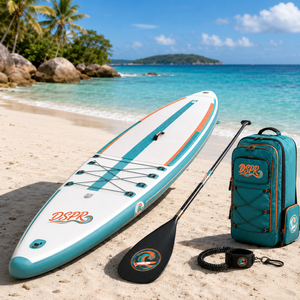Planche de SUP gonflable pliable facile à transporter, idéale pour les voyages en solo, les excursions en groupe et les exercices aquatiques quotidiens - Product Image 4