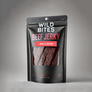 Bolsa de pie de embalaje de grado alimenticio con cremallera para carne de res <span class=keywords><strong>Jerkey</strong></span> - Product Image 1