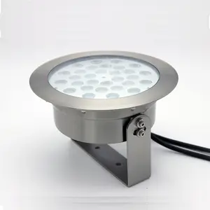 户外36w防水不锈钢DMX RGB IP68水下发光二极管泳池灯