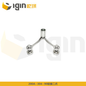 Conectores de Acero Inoxidable Tipo 200 para Muro Cortina de Vidrio, Componentes de Fijación con Base, Acero 316, 304, 202 - Product Image 3