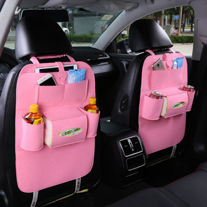 Car Seat Back Storage Bag Multi Functional Felt Organizer 8-11 Pockets For Interior Car Use - Product Image 2