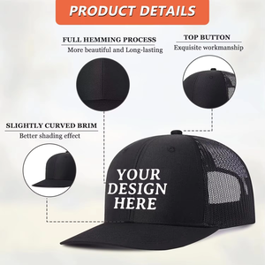 Casquette de baseball de luxe en nylon à 6 panneaux, respirante, imperméable, avec broderie personnalisée, boucle <span class=keywords><strong>double</strong></span>, unisexe, pour l'été et les activités de plein air - Product Image 3