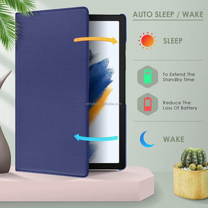 Funda de Cuero PU con Rotación de 360 Grados, Soporte Inteligente, Funda Tipo Folio para <span class=keywords><strong>Samsung</strong></span> <span class=keywords><strong>Galaxy</strong></span> <span class=keywords><strong>Tab</strong></span> <span class=keywords><strong>A8</strong></span> 10.5 Pulgadas 2022 A9 Plus 11 Pulgadas SM-X210 - Product Image 2