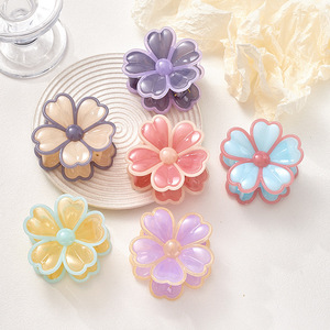 กิ๊บติดผมรูปดอกไม้สีเจลลี่ขนาด 7.5 ซม. <span class=keywords><strong>สไตล์</strong></span><span class=keywords><strong>เกาหลี</strong></span> น่ารักหวานๆ เหมาะสำหรับใช้ในชีวิตประจำวันและงานปาร์ตี้ สำหรับผู้หญิง - Product Image 2