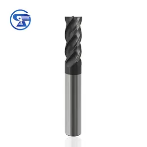 U-shaped groove four blade tungsten steel milling cutter, used for efficient milling of flat bottomed four blade end mills