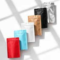 Sacs à café en aluminium haute barrière avec valve de dégazage unidirectionnelle et fermeture éclair pour le stockage de grains torréfiés frais 454g