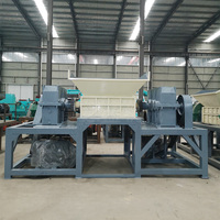 Broyeur de pneus à double arbre, machines de recyclage robustes pour déchets industriels, broyeur de ferraille, broyeur de caoutchouc, équipement de concassage