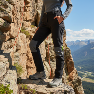 Pantaloni da donna Casual da arrampicata sportiva CAMPELLI a vita alta traspirante resistente all'acqua leggero e formato stampa estate sottile - Product Image 3
